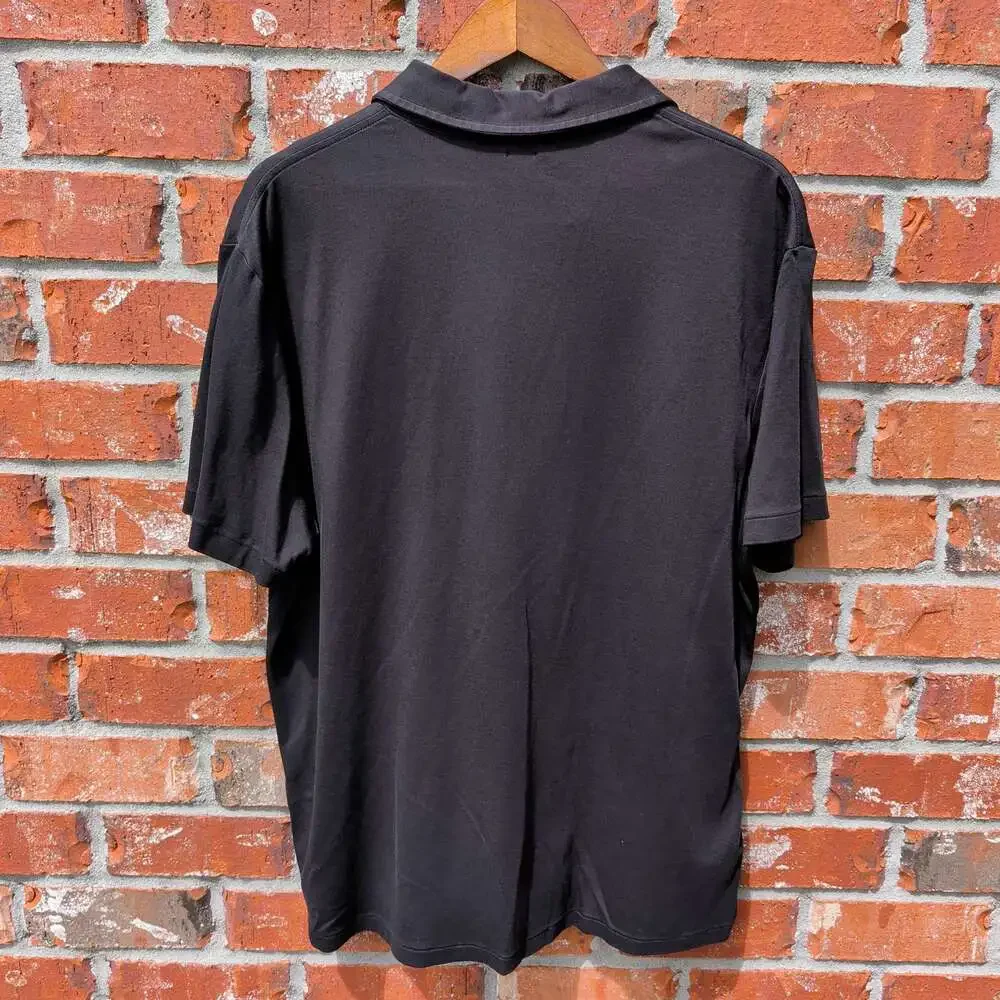 Polo Ralph Lauren Polo Shirt Mens XL Black Classic Fit Pique Cotton
